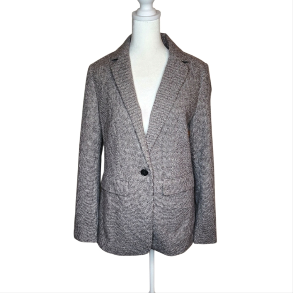 NEW Loft Gray Single Breasted Blazer Size 2